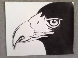 Alyx Michele, Freedom, 2013, India ink